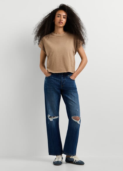 CRAFT - MID-RISE BOYFRIEND FIT JEANS