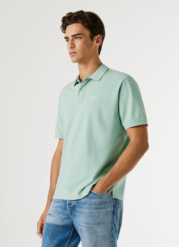 GARMENT DYED PIQUE POLO SHIRT