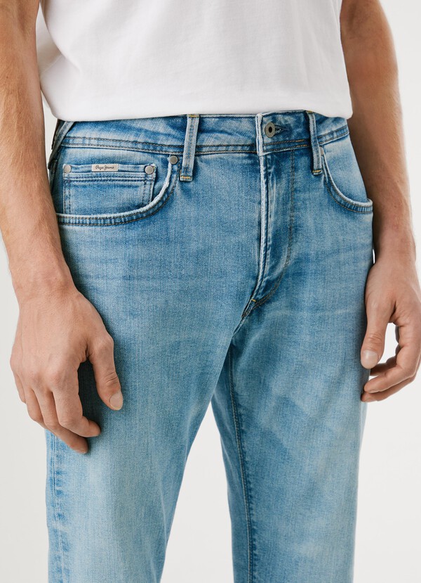 REGULAR FIT MID-RISE JEANS - STANLEY