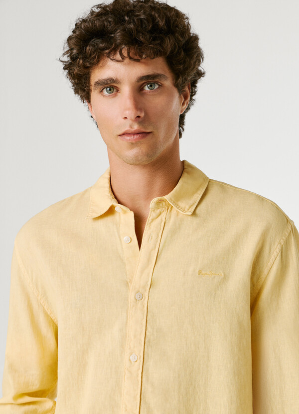 REGULAR FIT GARMENT DYED SHIRT