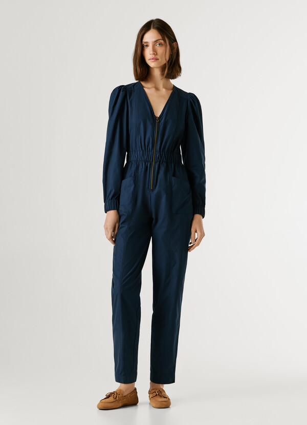 V-NECK MAXI JUMPSUIT