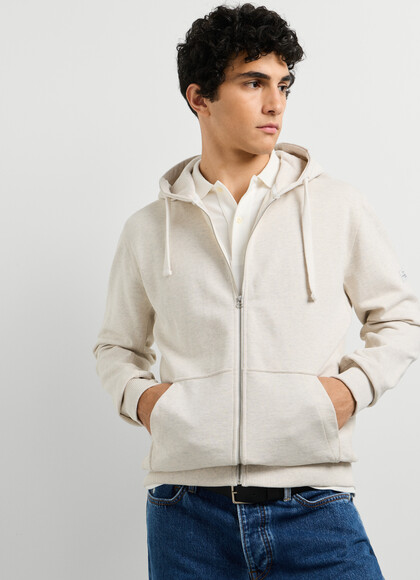 RELAXED FIT FULL ZIP HOODIE