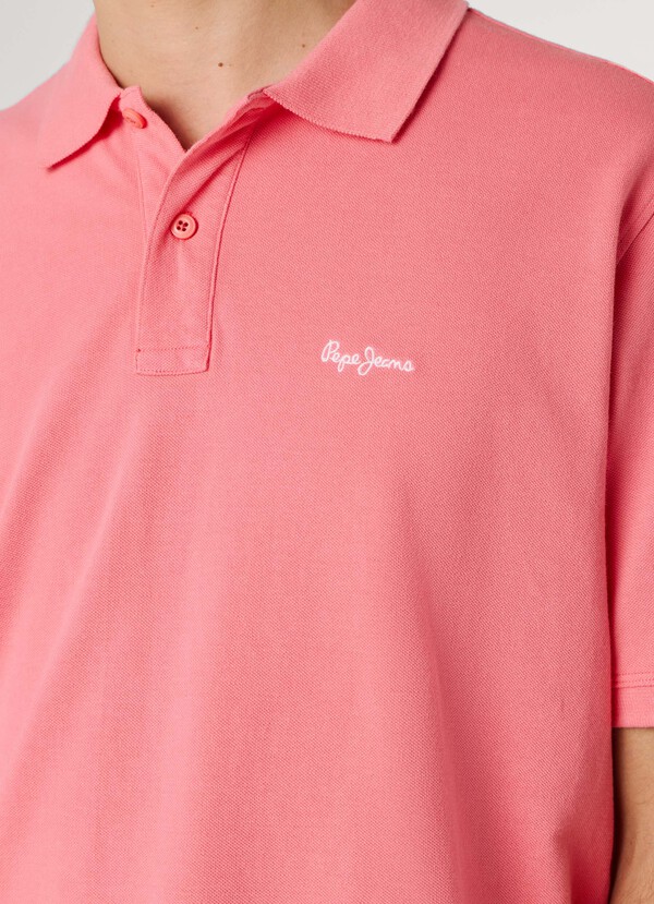 GARMENT DYED PIQUE POLO SHIRT