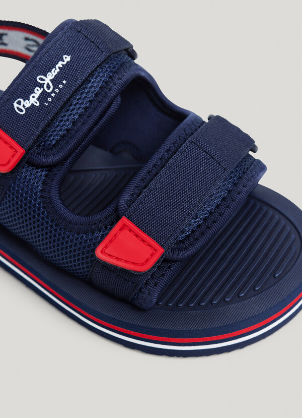 TREK SANDALS WITH VELCRO CLOSURE