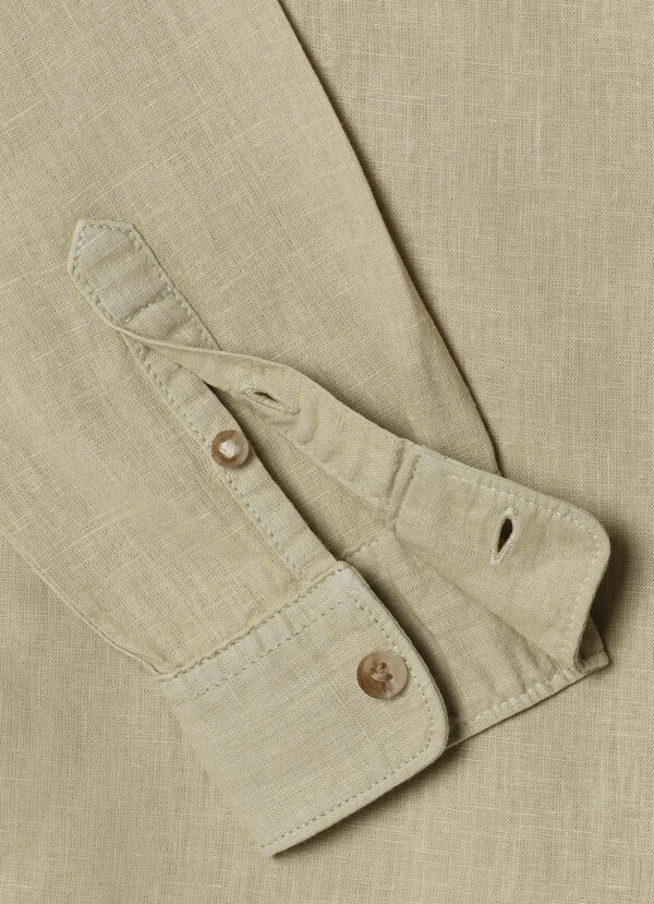 REGULAR FIT LINEN SHIRT