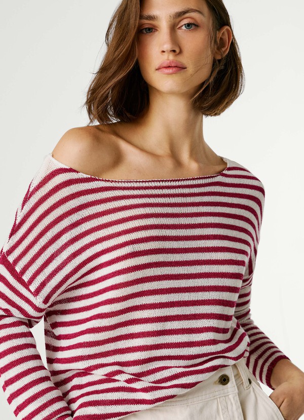 STRIPED KNIT JUMPER