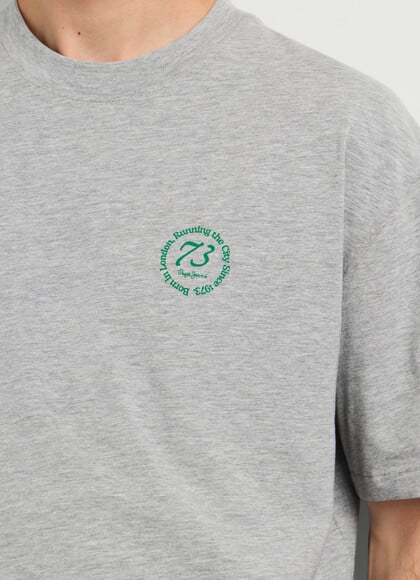 CASUAL FIT LOGO PRINT T-SHIRT