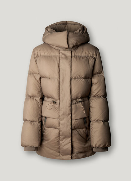 HOODED PADDED PUFFER JACKET