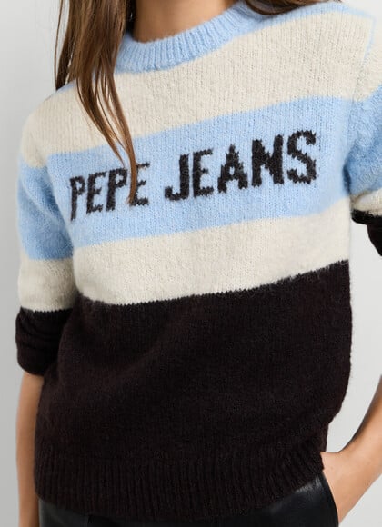 KNIT JUMPER WITH LOGO