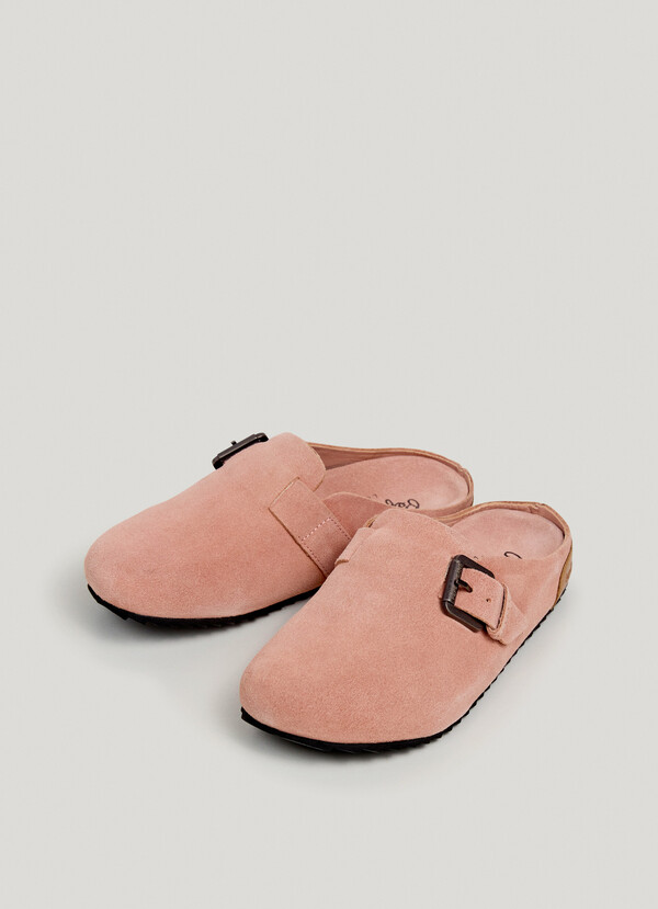 SUEDE CLOGS