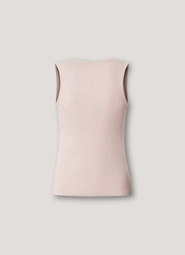 SLEEVELESS RIBBED TOP