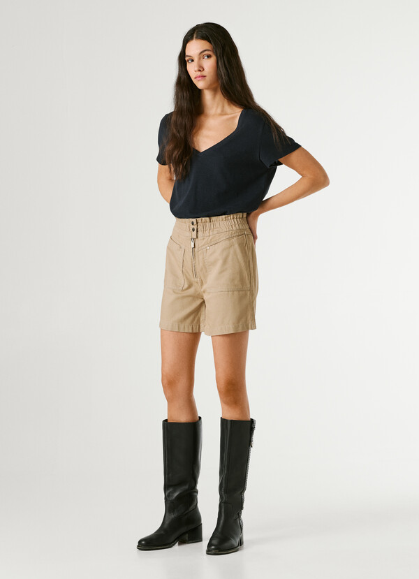 PAPERBAG TWILL SHORTS