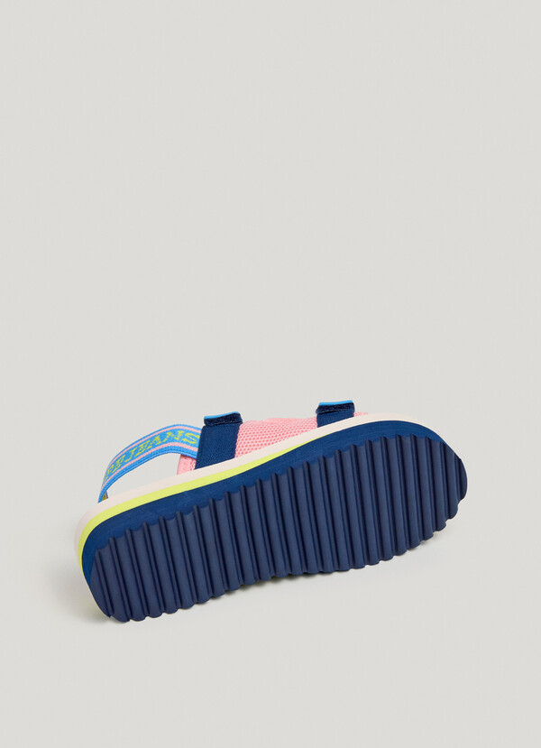 TREK SANDALS WITH VELCRO CLOSURE