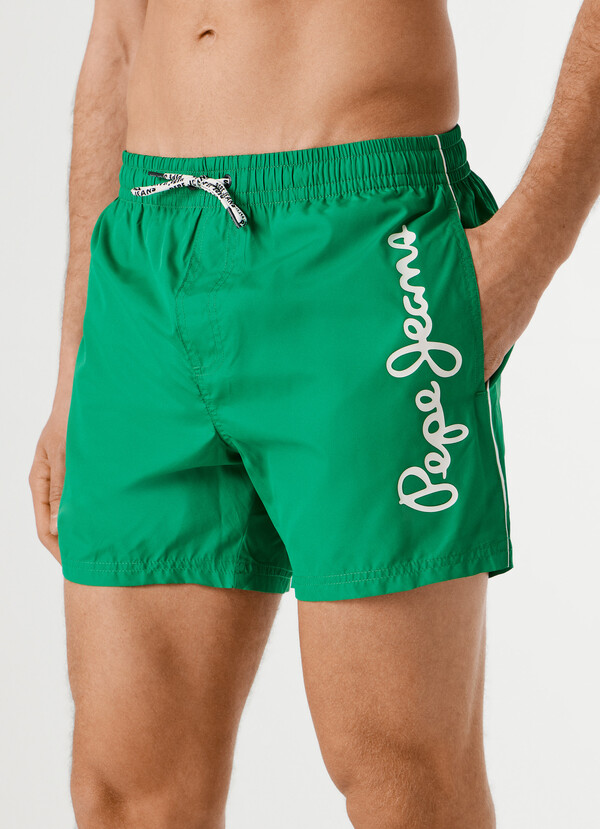 PRINTED LOGO SWIM SHORTS
