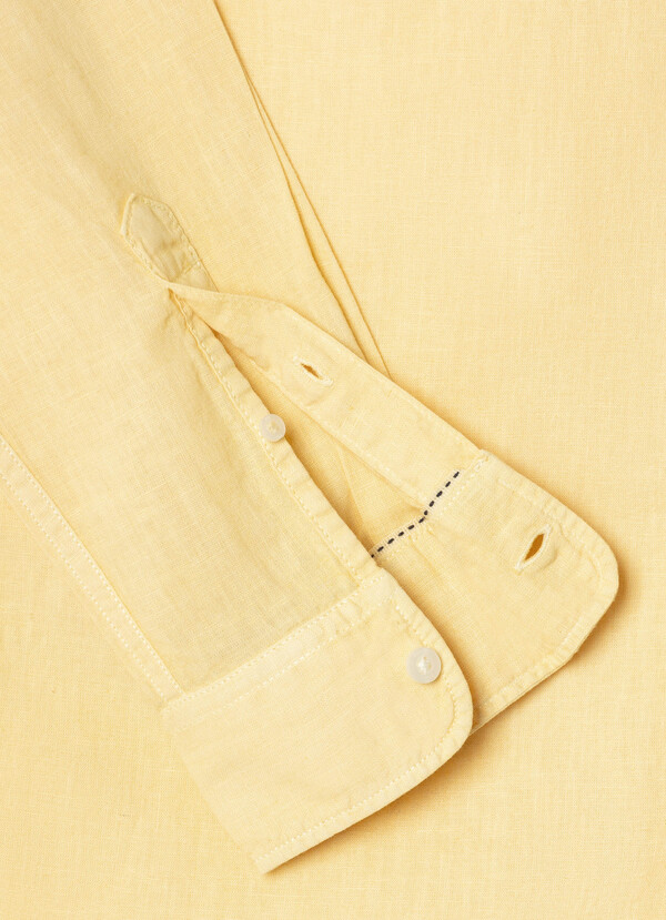 REGULAR FIT GARMENT DYED SHIRT
