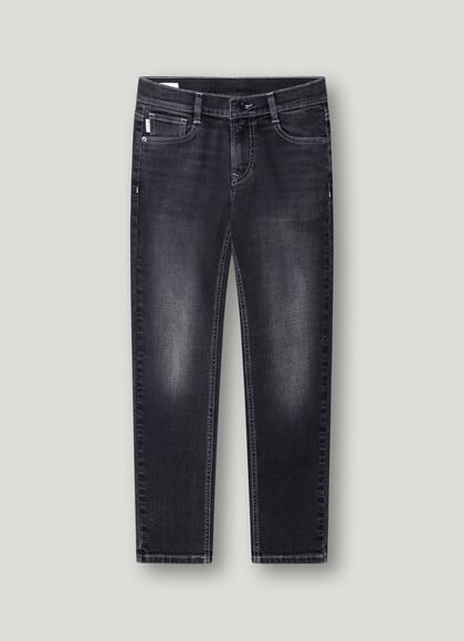 ASHER - TAPER FIT MID-RISE JEANS