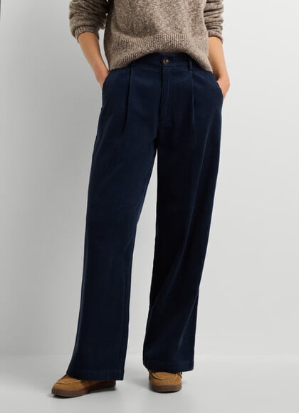 STRAIGHT FIT CORDUROY TROUSERS