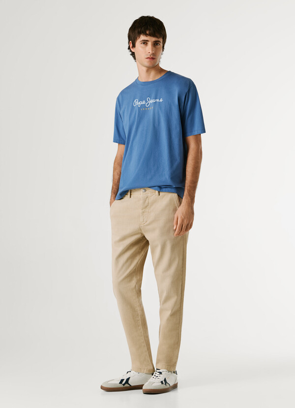 TAPERED FIT CHINO TROUSERS
