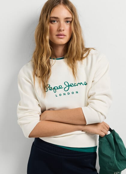 CREW NECK LOGO SWEATSHIRT