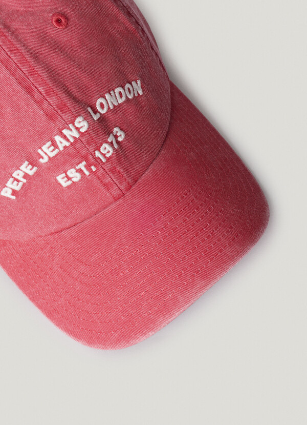 EMBROIDERED LOGO TWILL CAP