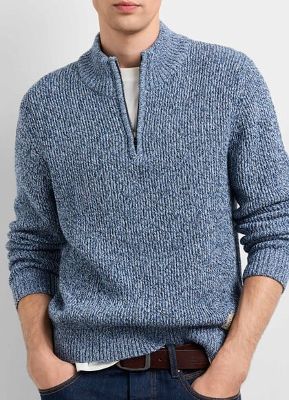 REGULAR FIT HIGH NECK KNIT JUMPER