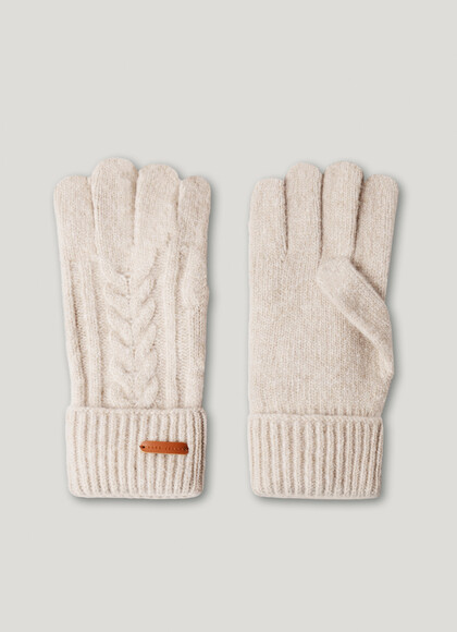 CABLE KNIT GLOVES