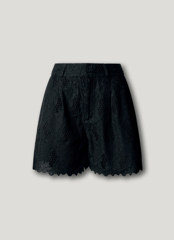 SHORTS WITH OPENWORK DETAILS