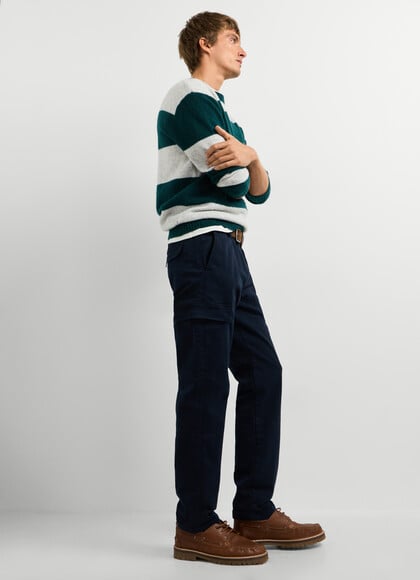 SLIM FIT CARGO TROUSERS