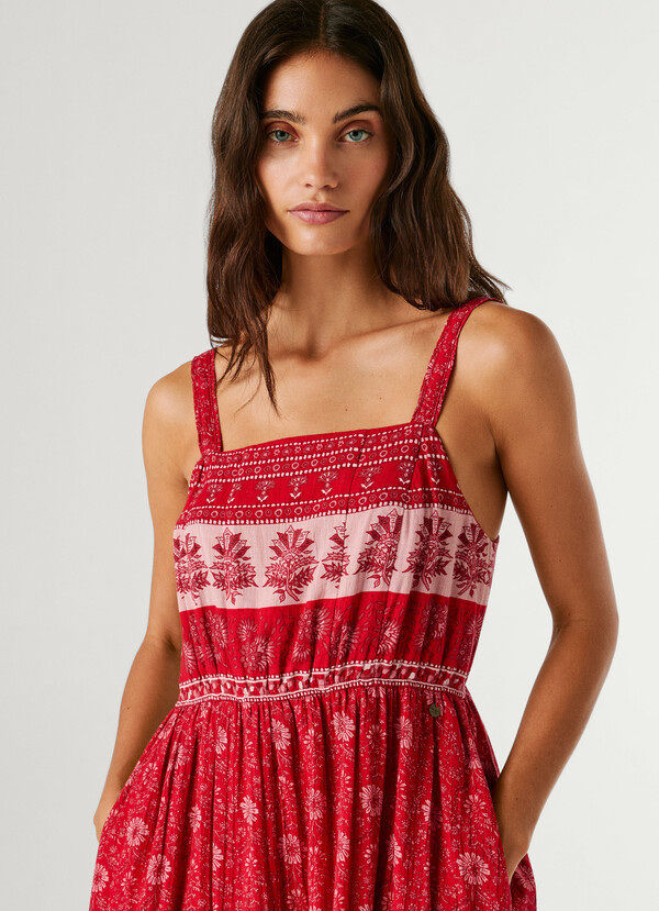 FLORAL PRINT MAXI DRESS