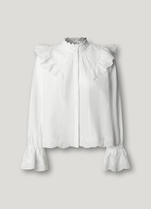 FLUID RUFFLE BLOUSE