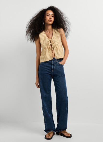 HIGH-RISE STRAIGHT FIT JEANS - EDEN