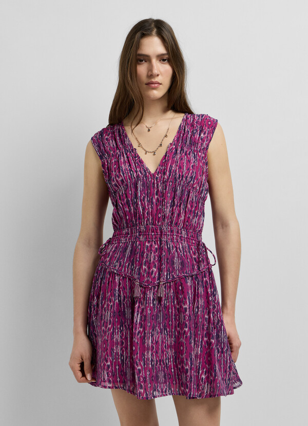 ABSTRACT PRINT MINI DRESS