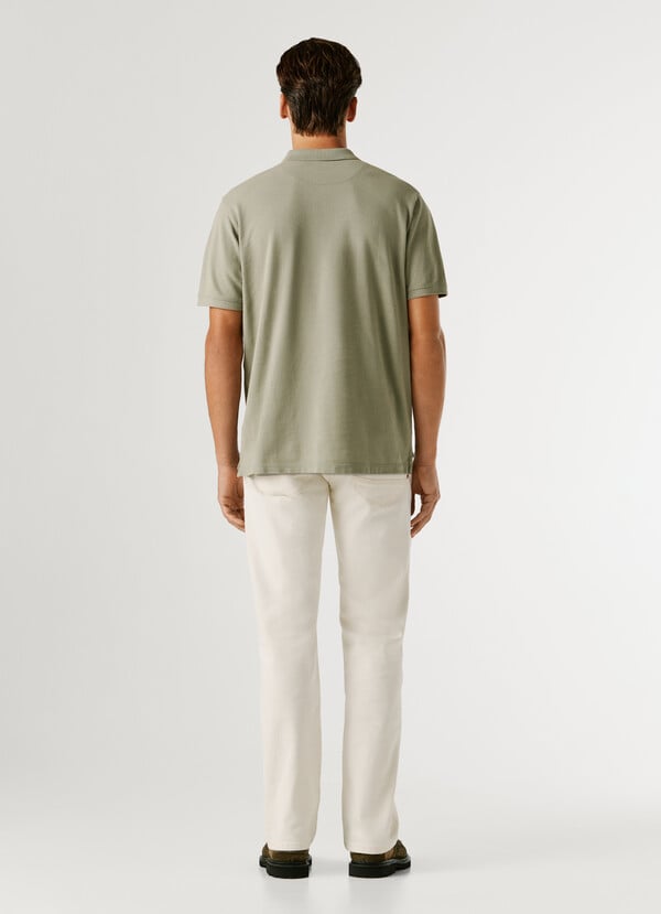 GARMENT DYED PIQUE POLO SHIRT