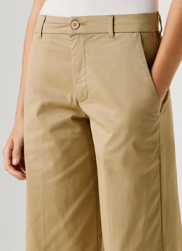 STRAIGHT MID-RISE TROUSERS