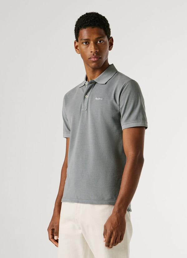 GARMENT DYED PIQUE POLO SHIRT