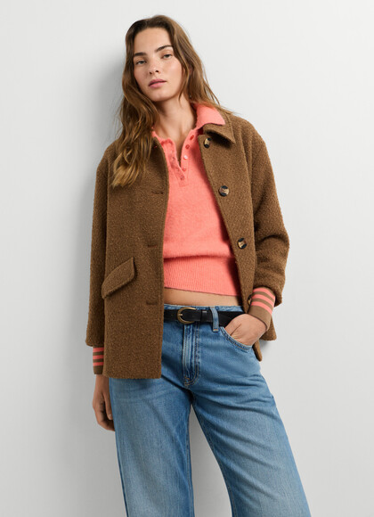 SHORT BOUCLE COAT