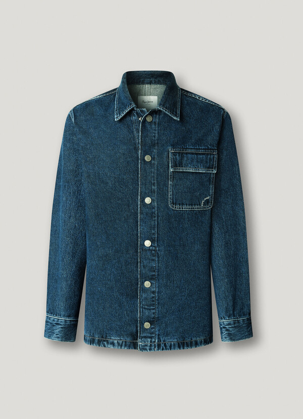 RELAXED FIT DENIM OVERSHIRT