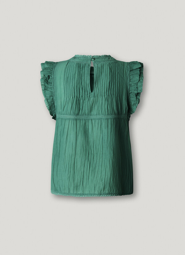 PLEATED DETAILS BLOUSE