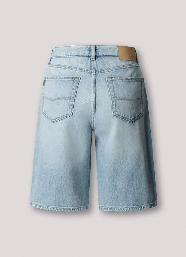 RELAXED FIT DENIM BERMUDA SHORTS