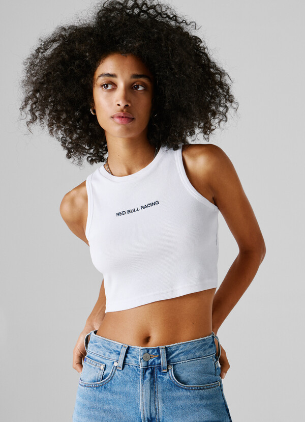 CROPPED SLEEVELESS TOP