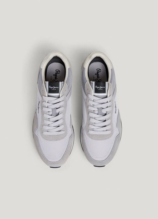 HAILON - ZAPATILLAS PIEL CON DETALLES EN ANTE 