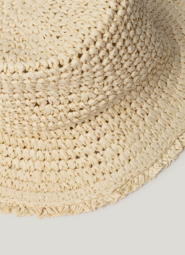 RAFFIA BUCKET HAT