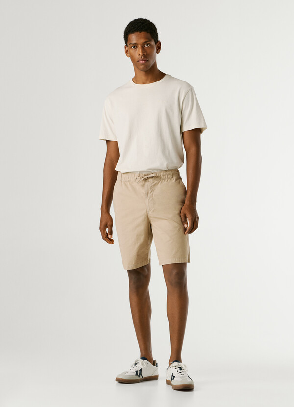 RELAXED FIT POPLIN SHORTS