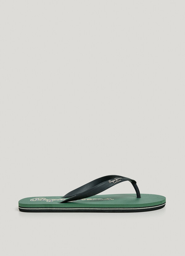 THREE-POINT BEACH FLIP FLOPS WITH LOGO