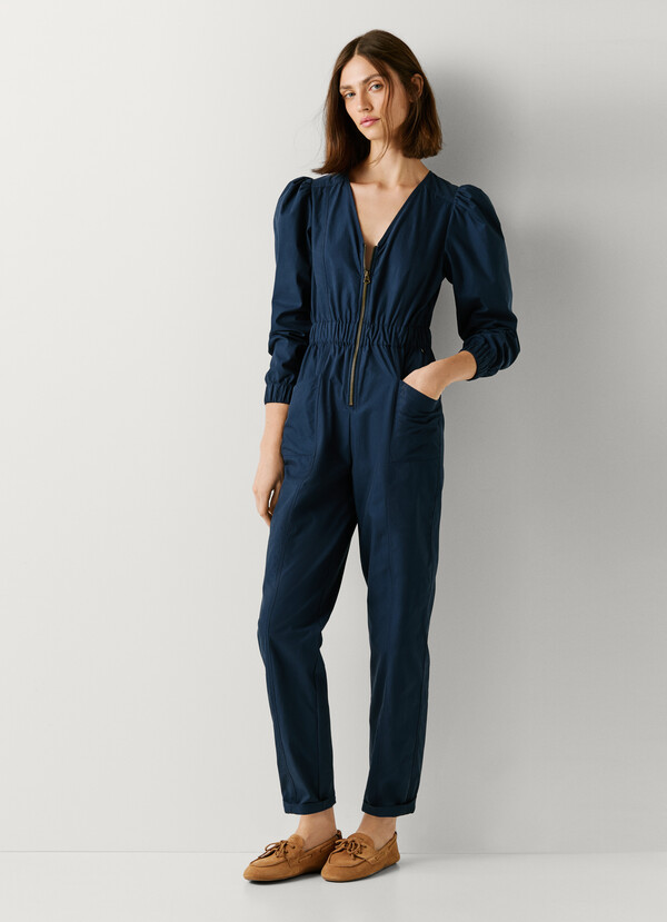 V-NECK MAXI JUMPSUIT