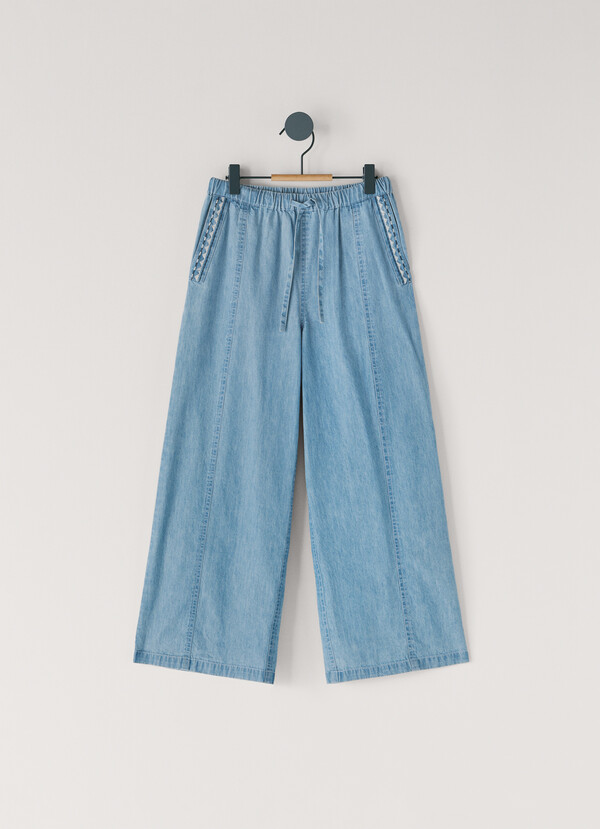 PANTALON LARGE EN DENIM