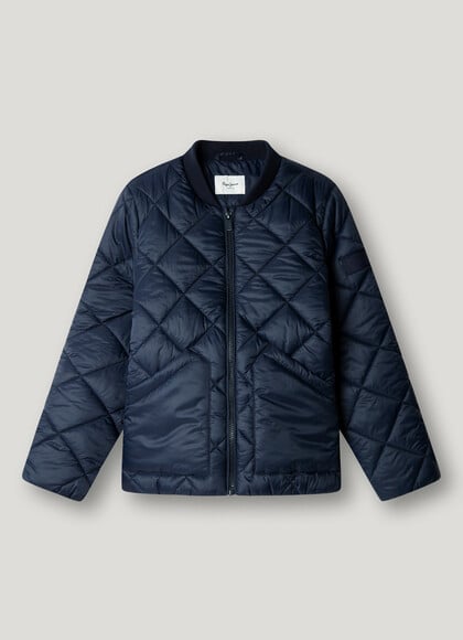 REGULAR FIT PADDED BOMBER JACKET
