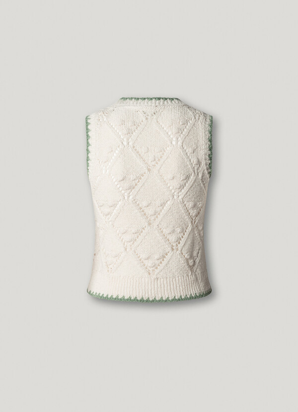 DIAMOND POINTELLE TOP