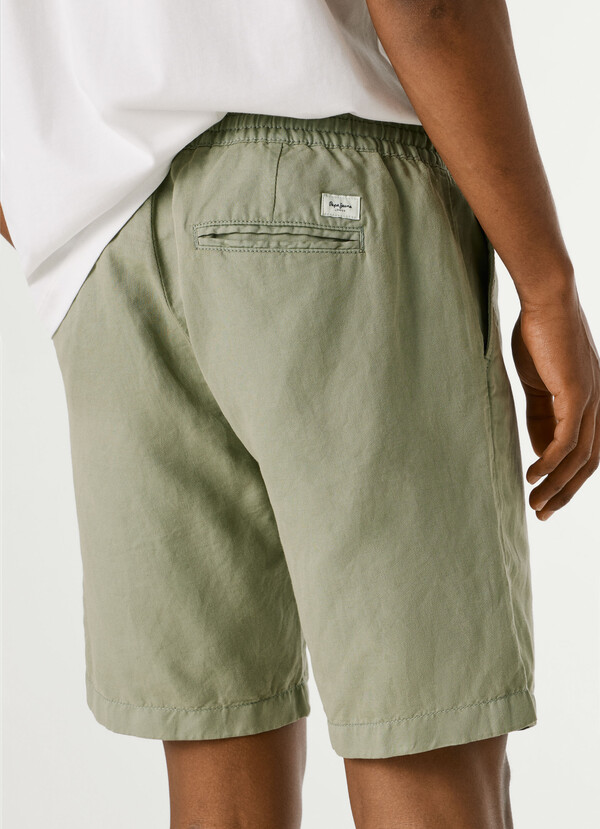 RELAXED FIT LINEN SHORTS