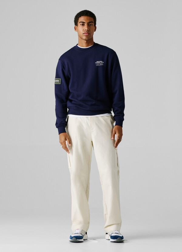 RELAXED FIT CREW NECK SWEATSHIRT
